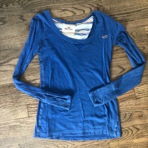 Cornflower blue long sleeve tee
